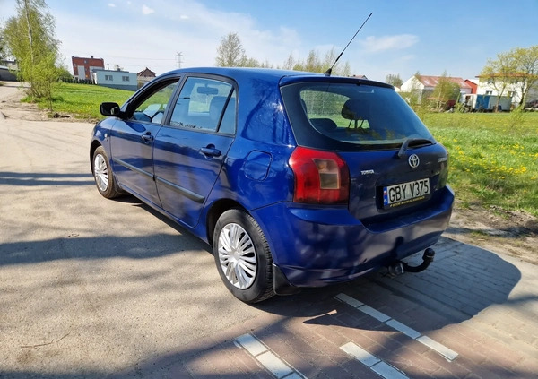 Toyota Corolla cena 4700 przebieg: 258000, rok produkcji 2003 z Żelechów małe 106
